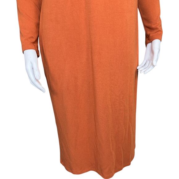 Women with Control Petite Finespun Jersey Tummy Control Midi Dress Crisp Follage - Picture 4 of 11